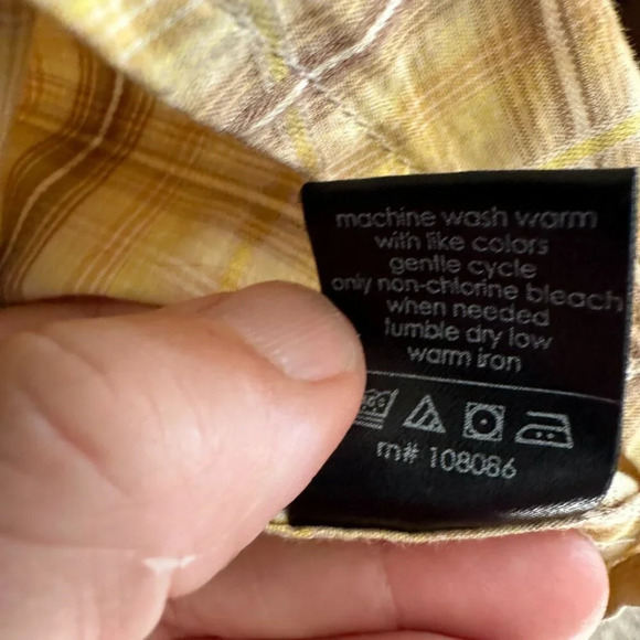 Sean John Yellow Button Down Shirt Size XXXL - Picture 3 of 9